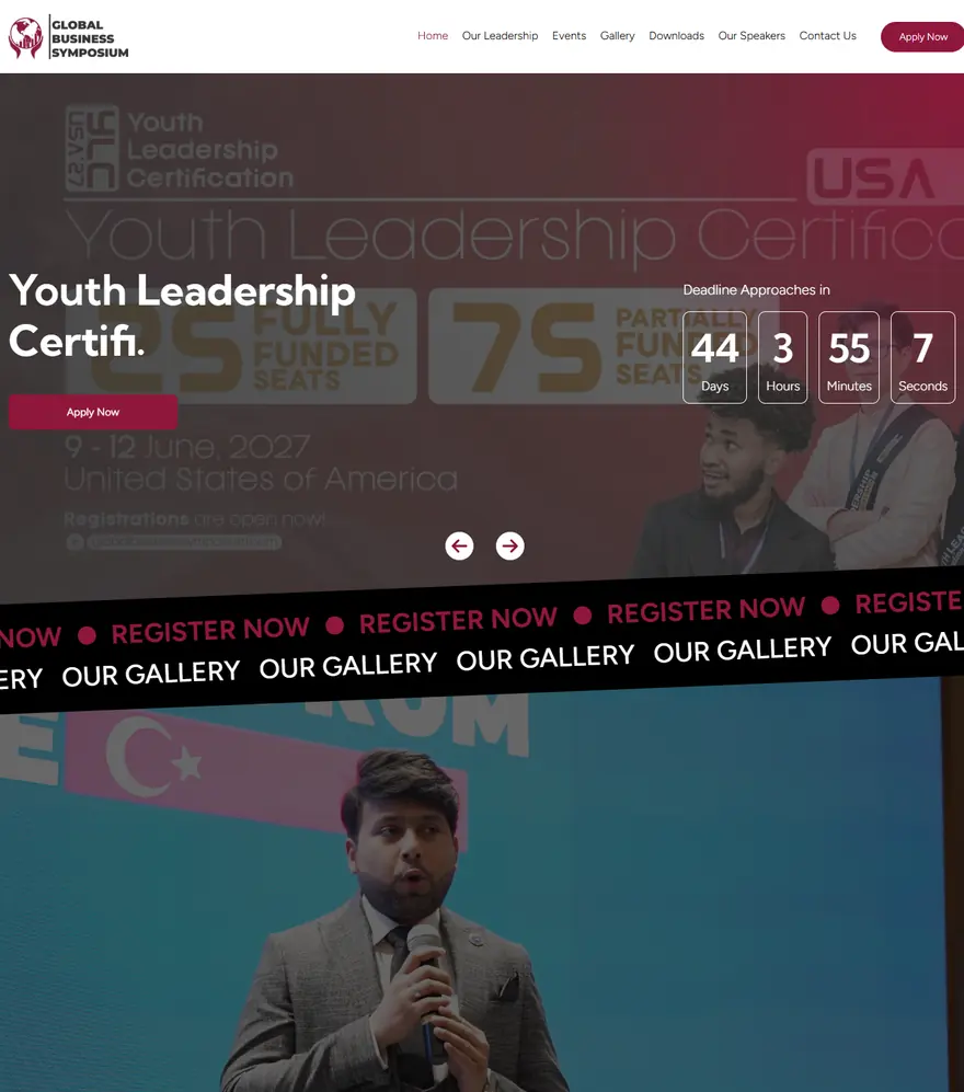 Homepage of globalbusinesssymposium.com